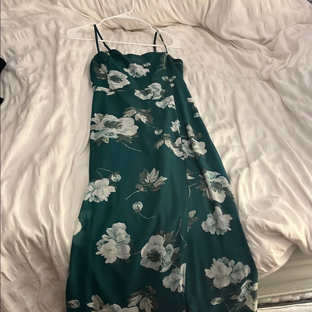 Floral Green Dress
